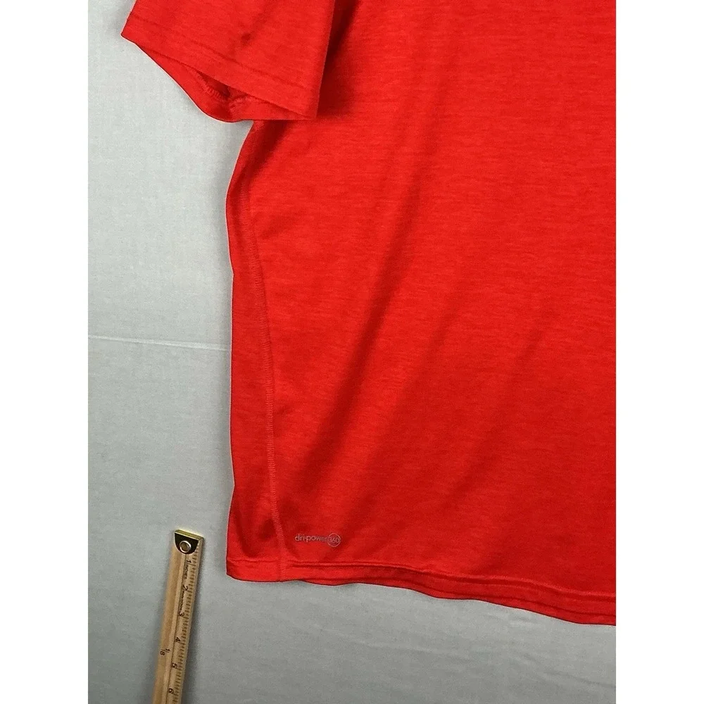 Russell Athletic Red Short Sleeve Performance Shirt Dri-Power Mens Size Large